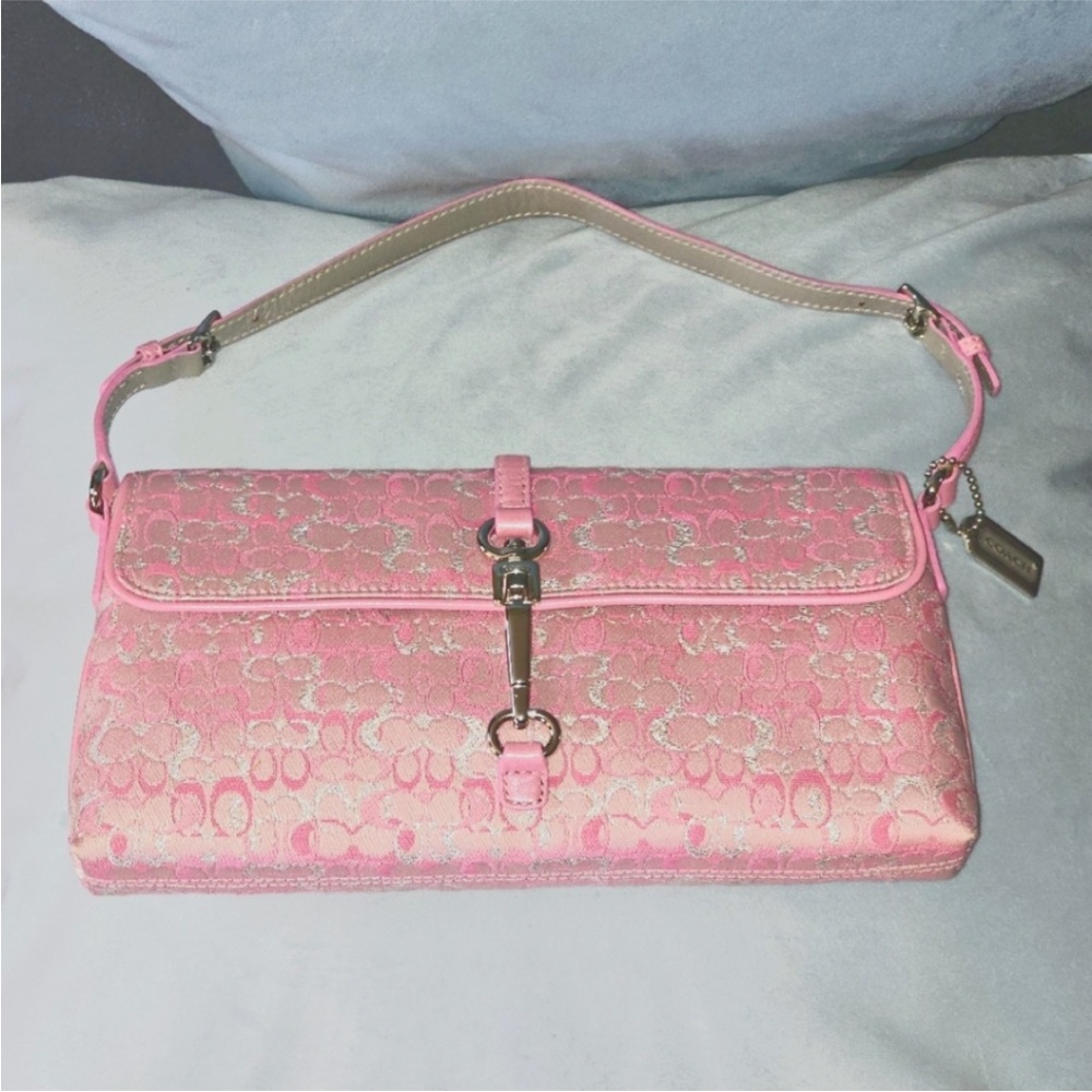 *ISO* Not For Sale- Coach Pink Shimmer Hamptons Bag 2004 edition.